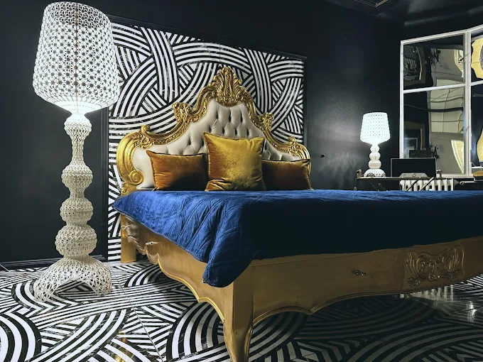 Internationale Schönheit im Herrenhaus Berlin empfängt Gäste